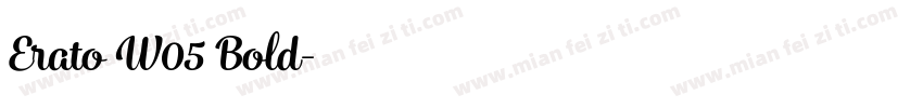 Erato W05 Bold字体转换
